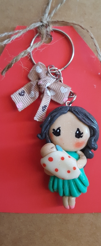 cold porcelain keychain